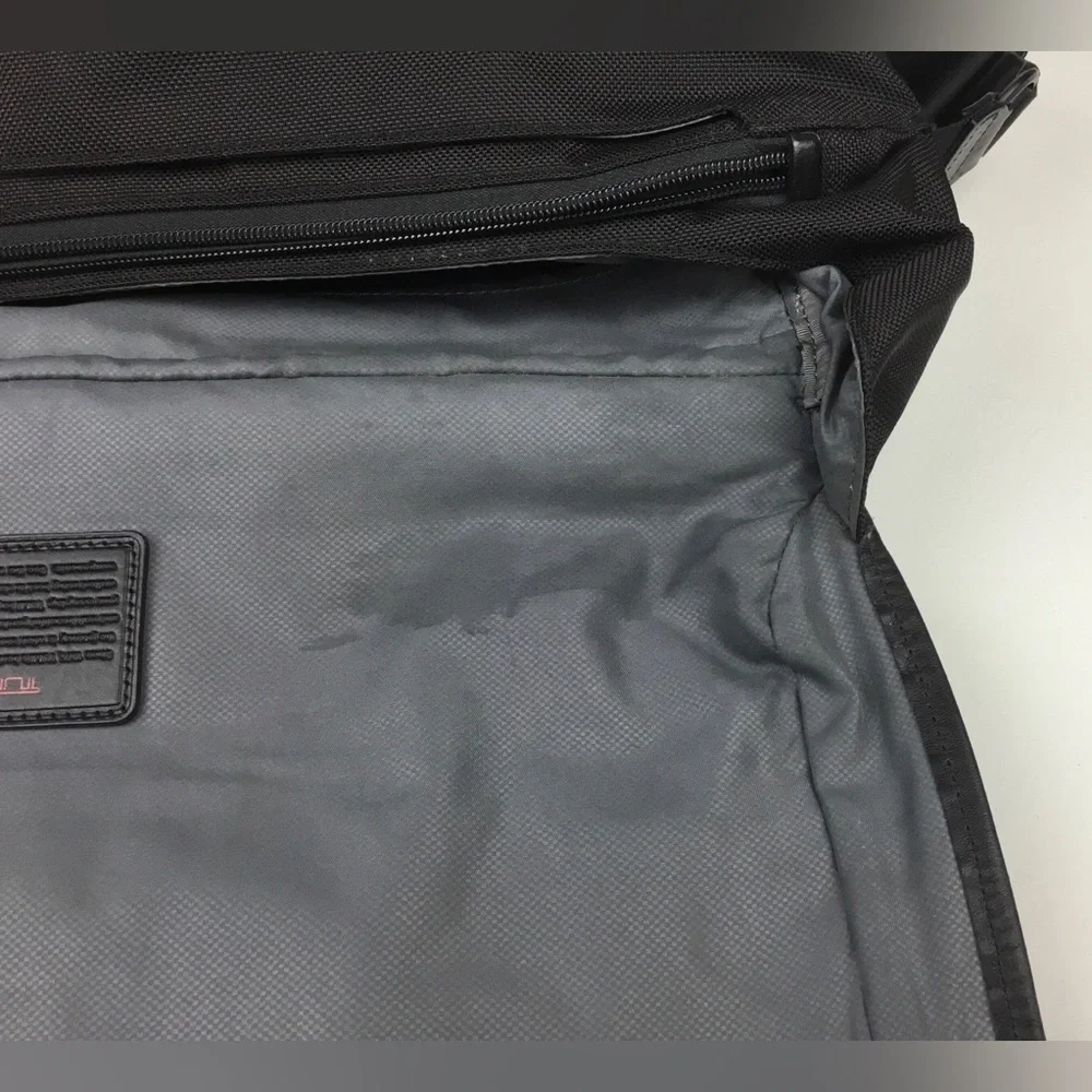 TUMI Alpha 2 Expandable Messenger Bag Black Ballistic Nylon